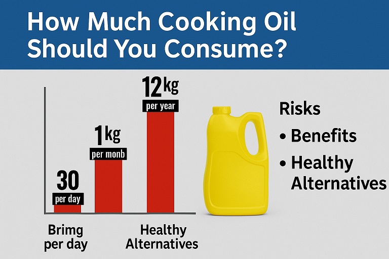 How Much Cooking Oil Should You Consume? Risks, Benefits & Healthy Alternatives