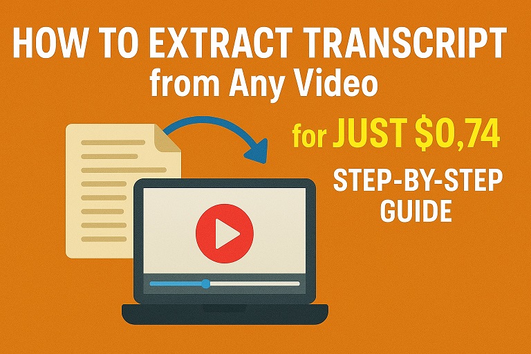 How to Extract Transcript from Any Video – Step-by-Step Guide!